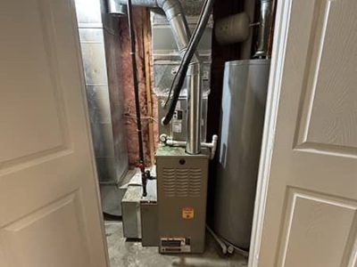Residential Gas Furnace and Water Heater Setup